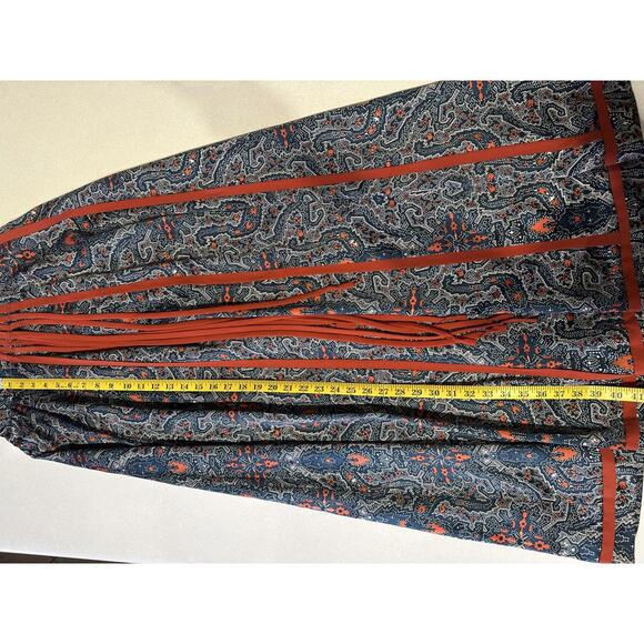 Vintage Chessa Davis Boho Paisley Print Long Skirt size M - Picture 6 of 7
